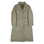 CARMA Womens Beige Puffer Jacket S Polyester Blend Long Sleeve Zip Closure