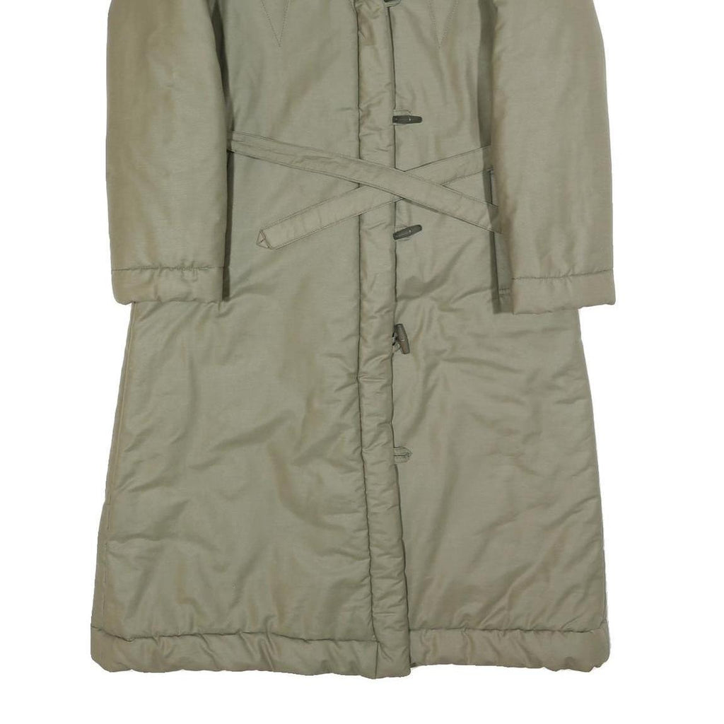 CARMA Womens Beige Puffer Jacket S Polyester Blend Long Sleeve Zip Closure