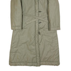 CARMA Womens Beige Puffer Jacket S Polyester Blend Long Sleeve Zip Closure