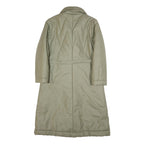 CARMA Womens Beige Puffer Jacket S Polyester Blend Long Sleeve Zip Closure