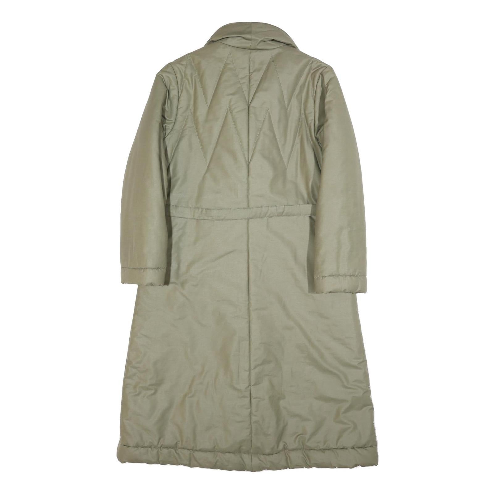 CARMA Womens Beige Puffer Jacket S Polyester Blend Long Sleeve Zip Closure