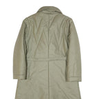 CARMA Womens Beige Puffer Jacket S Polyester Blend Long Sleeve Zip Closure