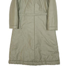 CARMA Womens Beige Puffer Jacket S Polyester Blend Long Sleeve Zip Closure