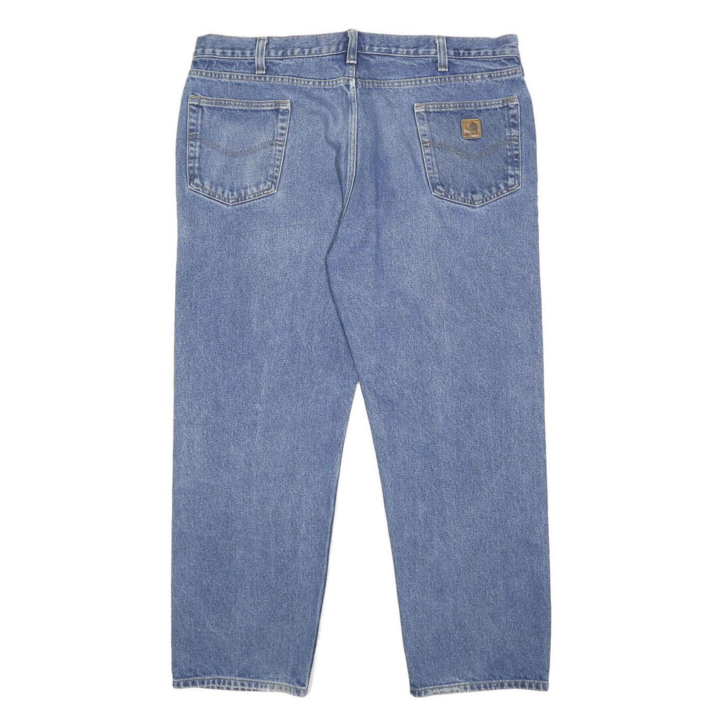 CARHARTT Mens Jeans Blue Relaxed Straight Denim Medium W42 L30 Workwear