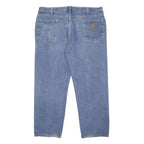 CARHARTT Mens Jeans Blue Relaxed Straight Denim Medium W42 L30 Workwear