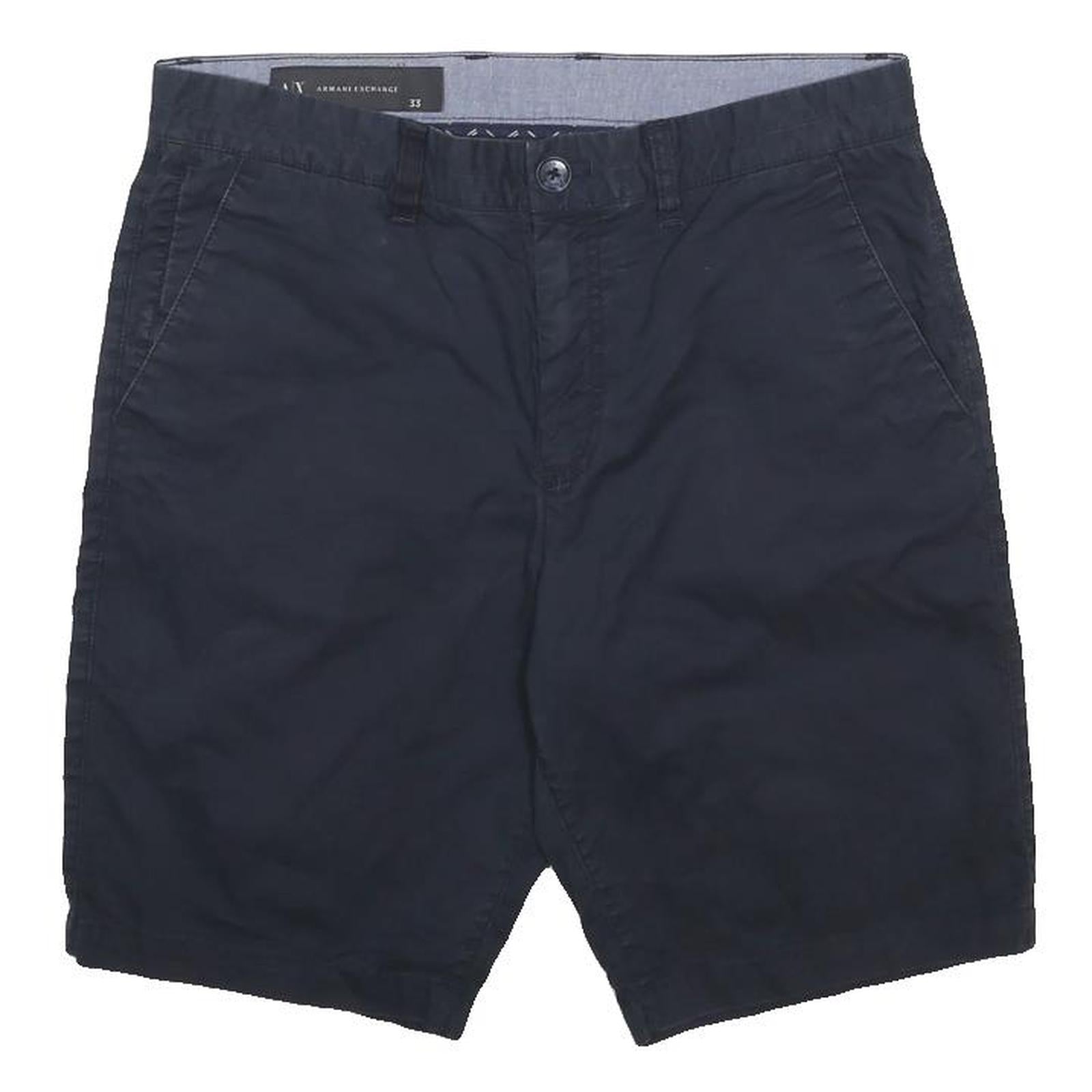 ARMANI EXCHANGE Mens Shorts Blue Casual M W33 Cotton Blend Comfort