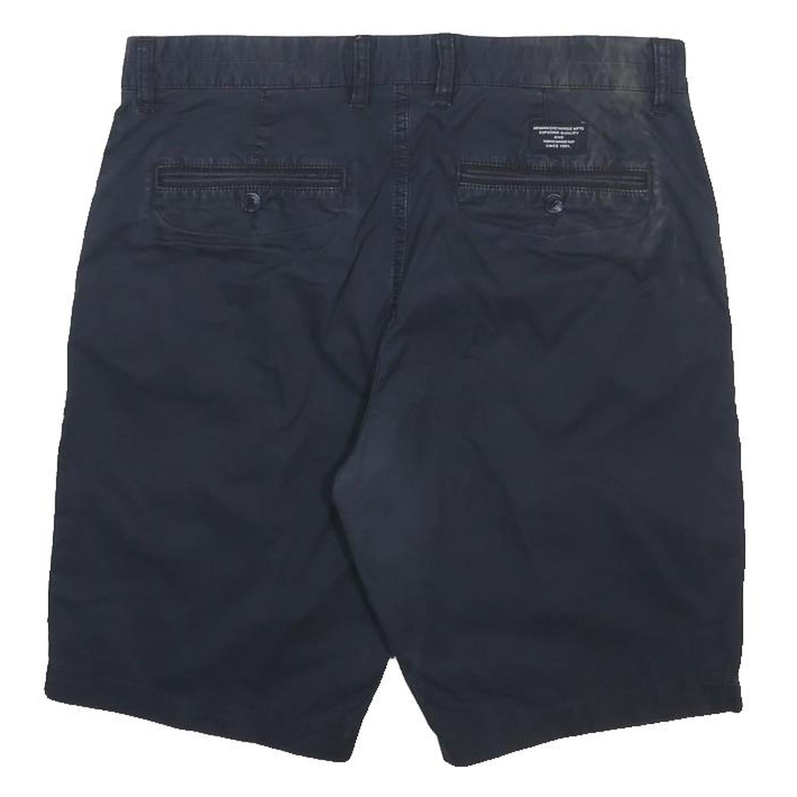 ARMANI EXCHANGE Mens Shorts Blue Casual M W33 Cotton Blend Comfort