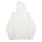 CARHARTT Mens White Hoodie L Cotton Blend Pullover Hooded Sweatshirt