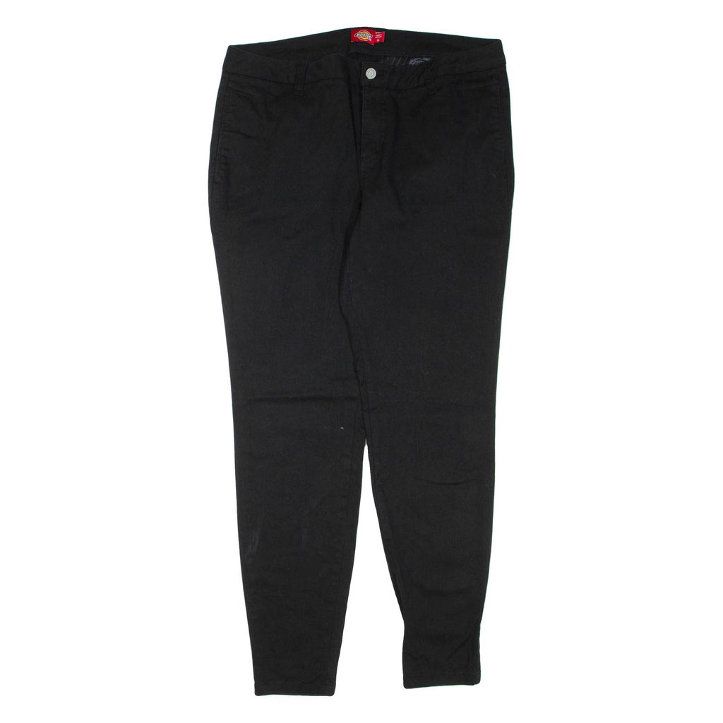DICKIES Womens Trousers Black Regular Skinny W34 L30