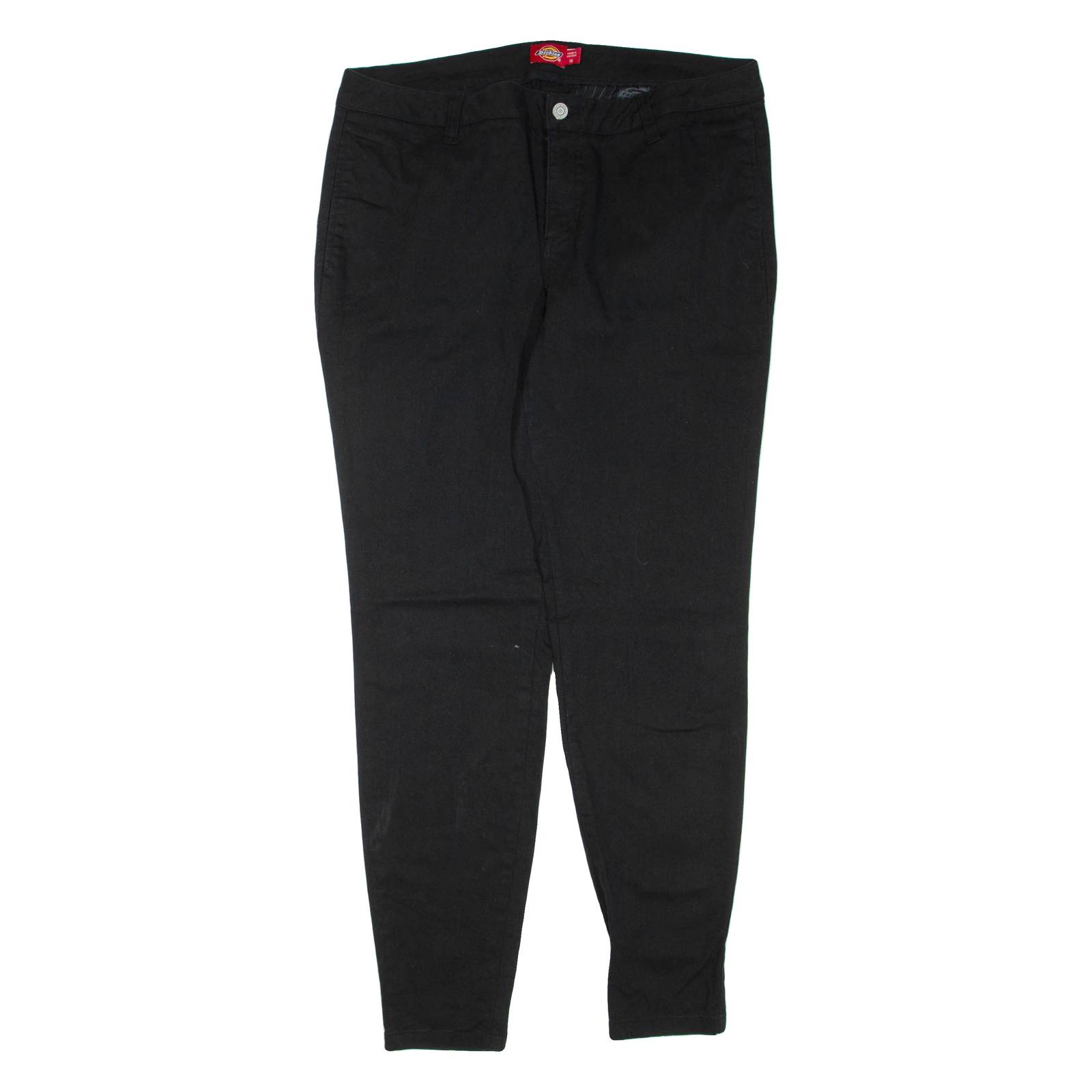 DICKIES Womens Trousers Black Regular Skinny W34 L30