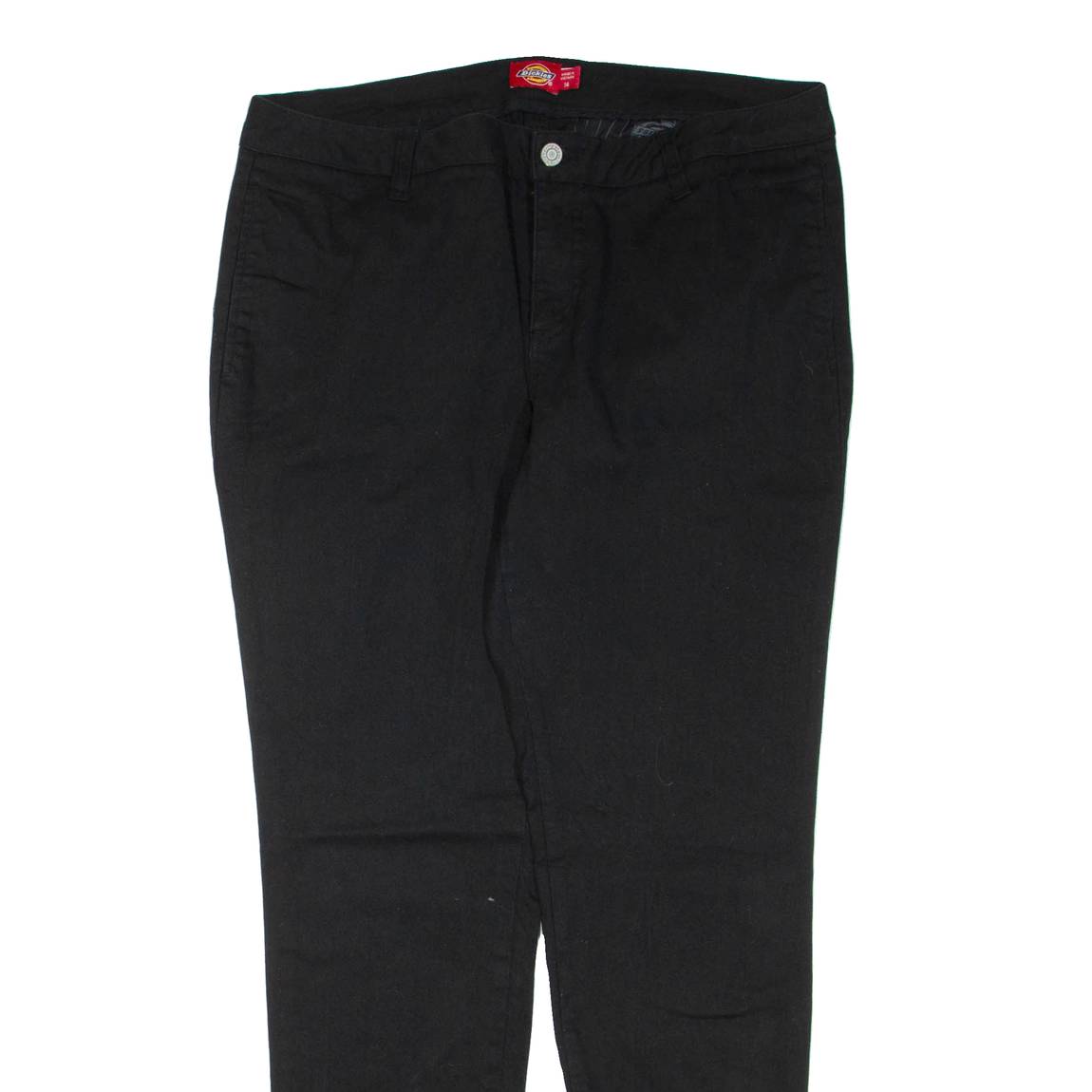 DICKIES Womens Trousers Black Regular Skinny W34 L30