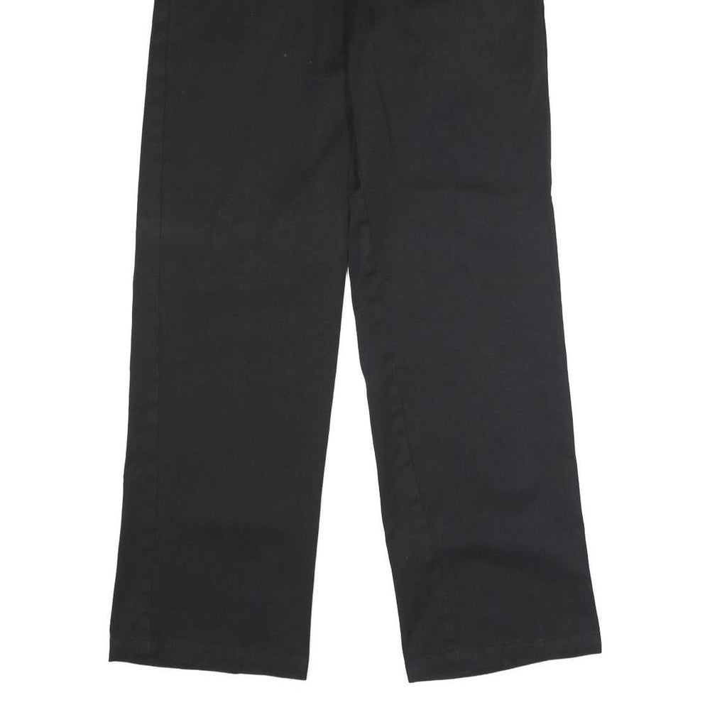DICKIES Mens Polyester Blend Black Classic Straight Trousers W32 L32 Workwear