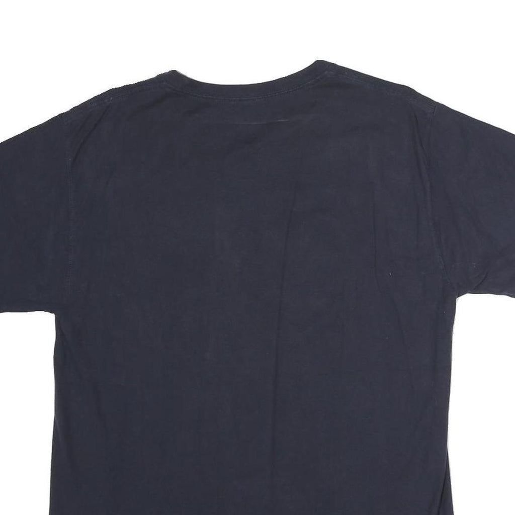 CHAMPION Mens Navy Blue Logo Graphic T-Shirt M Short Sleeve Crew Neck Cotton
