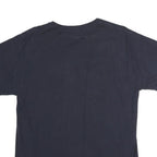 CHAMPION Mens Navy Blue Logo Graphic T-Shirt M Short Sleeve Crew Neck Cotton