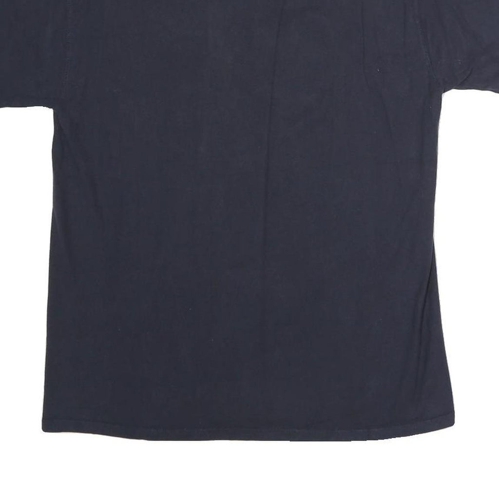 CHAMPION Mens Navy Blue Logo Graphic T-Shirt M Short Sleeve Crew Neck Cotton