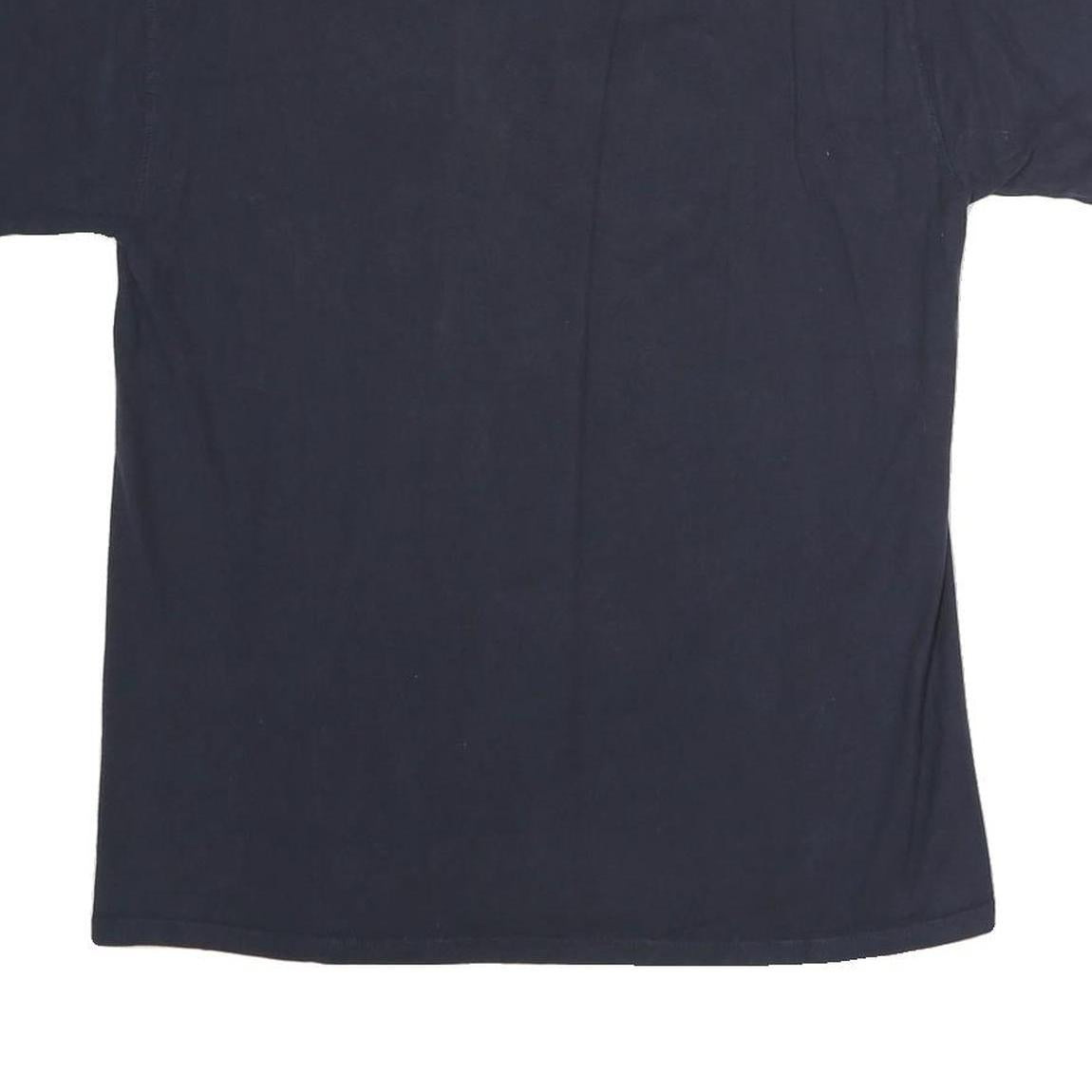 CHAMPION Mens Navy Blue Logo Graphic T-Shirt M Short Sleeve Crew Neck Cotton