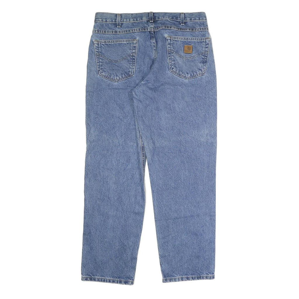 CARHARTT Mens Jeans Blue Relaxed Straight Denim Medium W36 L30 Workwear