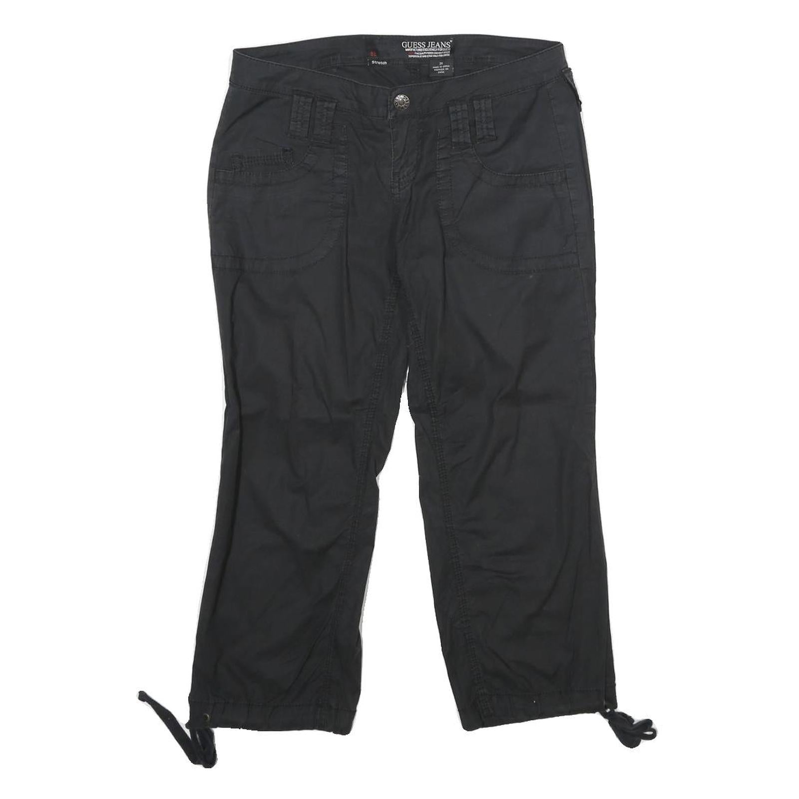 GUESS JEANS Womens Black Casual Shorts XXS W24 Cotton Blend Comfortable Style