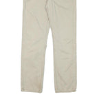LEVI'S Mens Beige Cotton Blend Regular Straight Trousers W28 L28 Casual Zip
