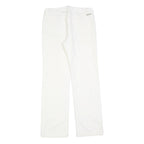COLUMBIA Womens Cotton Blend White Regular Straight Trousers W30 L30 Comfortable