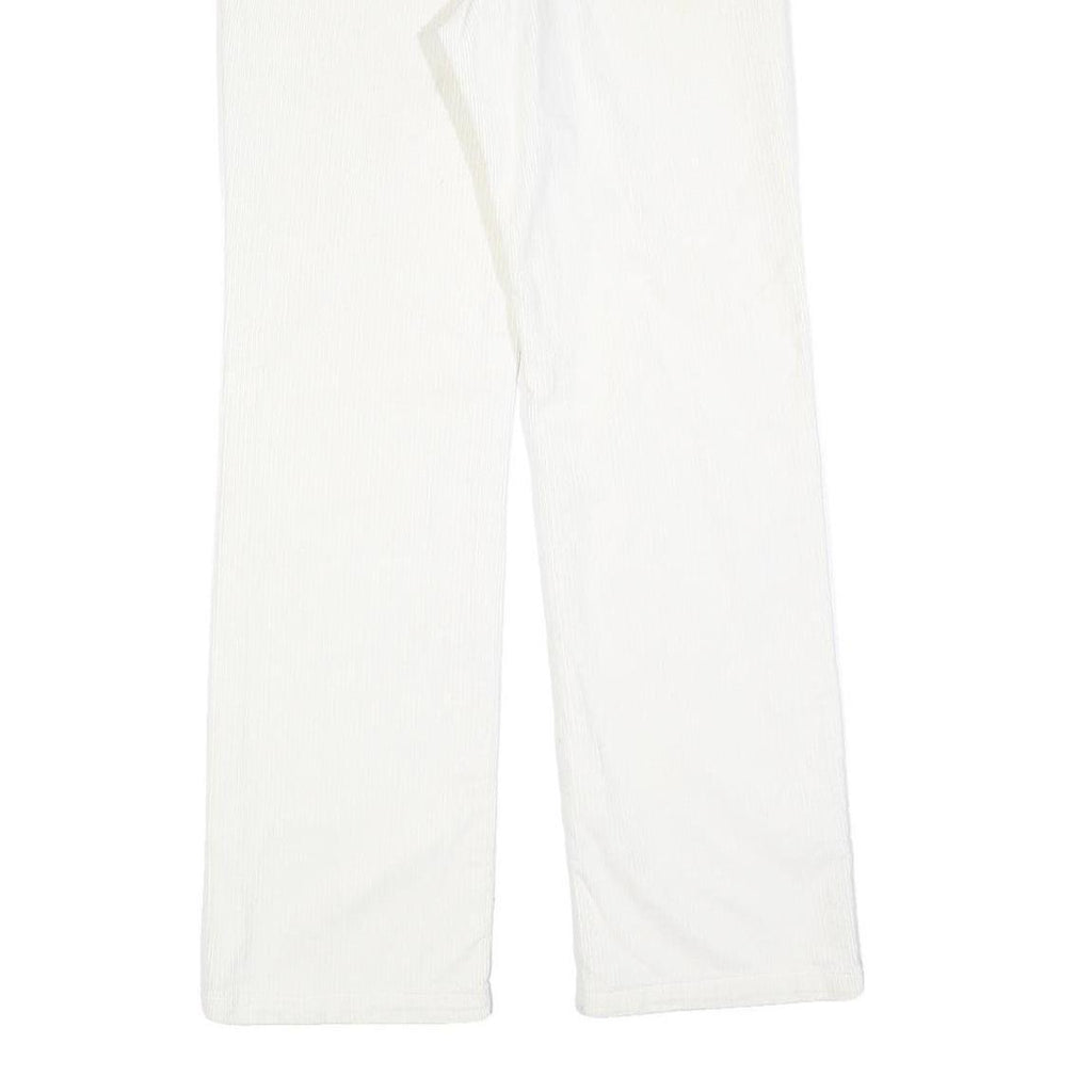 COLUMBIA Womens Cotton Blend White Regular Straight Trousers W30 L30 Comfortable