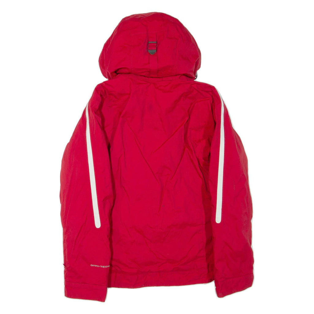 COLUMBIA Womens Jacket Red Hooded XS