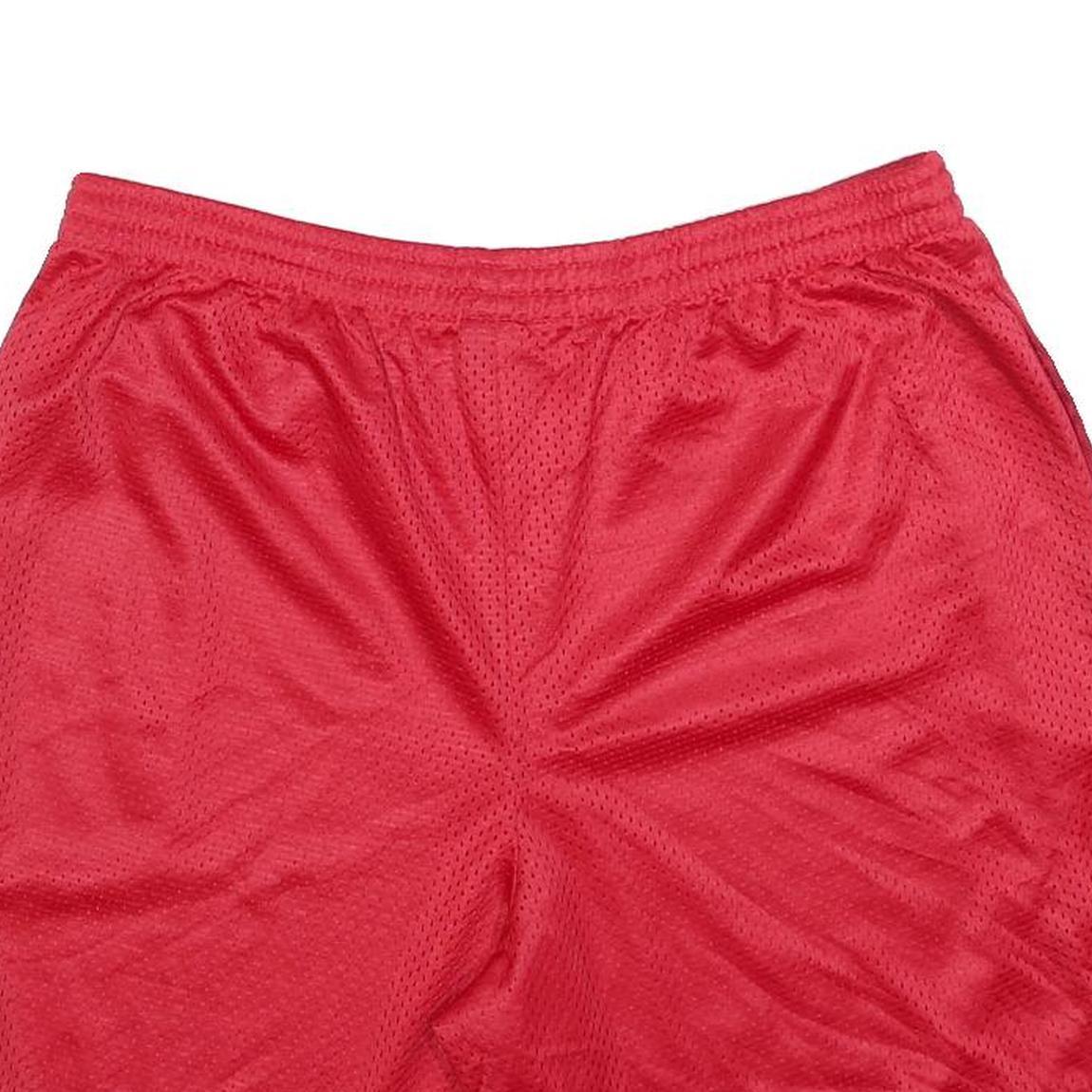 STARTER Mens Red Casual Mesh Sports Shorts L W34 Athletic Polyester