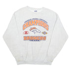 CSA Denver Broncos NFL Mens Sweatshirt Grey 90s USA L