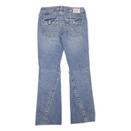 TRUE RELIGION Womens Regular Blue Denim Bootcut Cotton Blend W27 L30 Classic