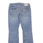 TRUE RELIGION Womens Regular Blue Denim Bootcut Cotton Blend W27 L30 Classic