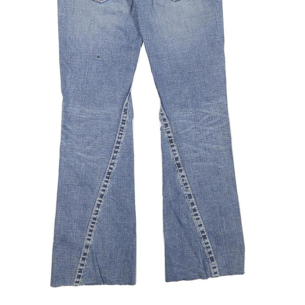 TRUE RELIGION Womens Regular Blue Denim Bootcut Cotton Blend W27 L30 Classic