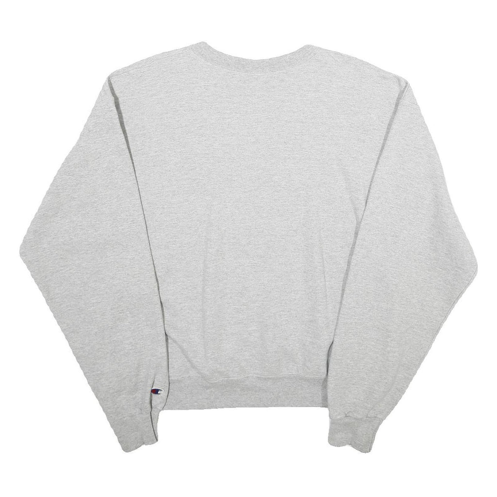 CHAMPION Mens Grey Avon Softball Crew Neck M Cotton Blend Sweatshirt