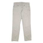 LEVI'S Mens Regular Beige Trousers W32 L32 Cotton Blend Zip Classic Straight
