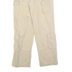 SAMUEL & KEVIN Womens Cotton Blend Beige Regular Fit Cargo Trousers W29 L30