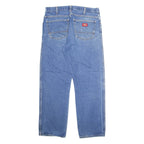 DICKIES Mens Jeans Blue Regular Straight Stone Wash W32 L29