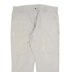 CARHARTT Mens Regular Fit Beige Cotton Blend Straight Leg Trousers W38 L30