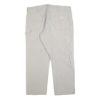 CARHARTT Mens Regular Fit Beige Cotton Blend Straight Leg Trousers W38 L30