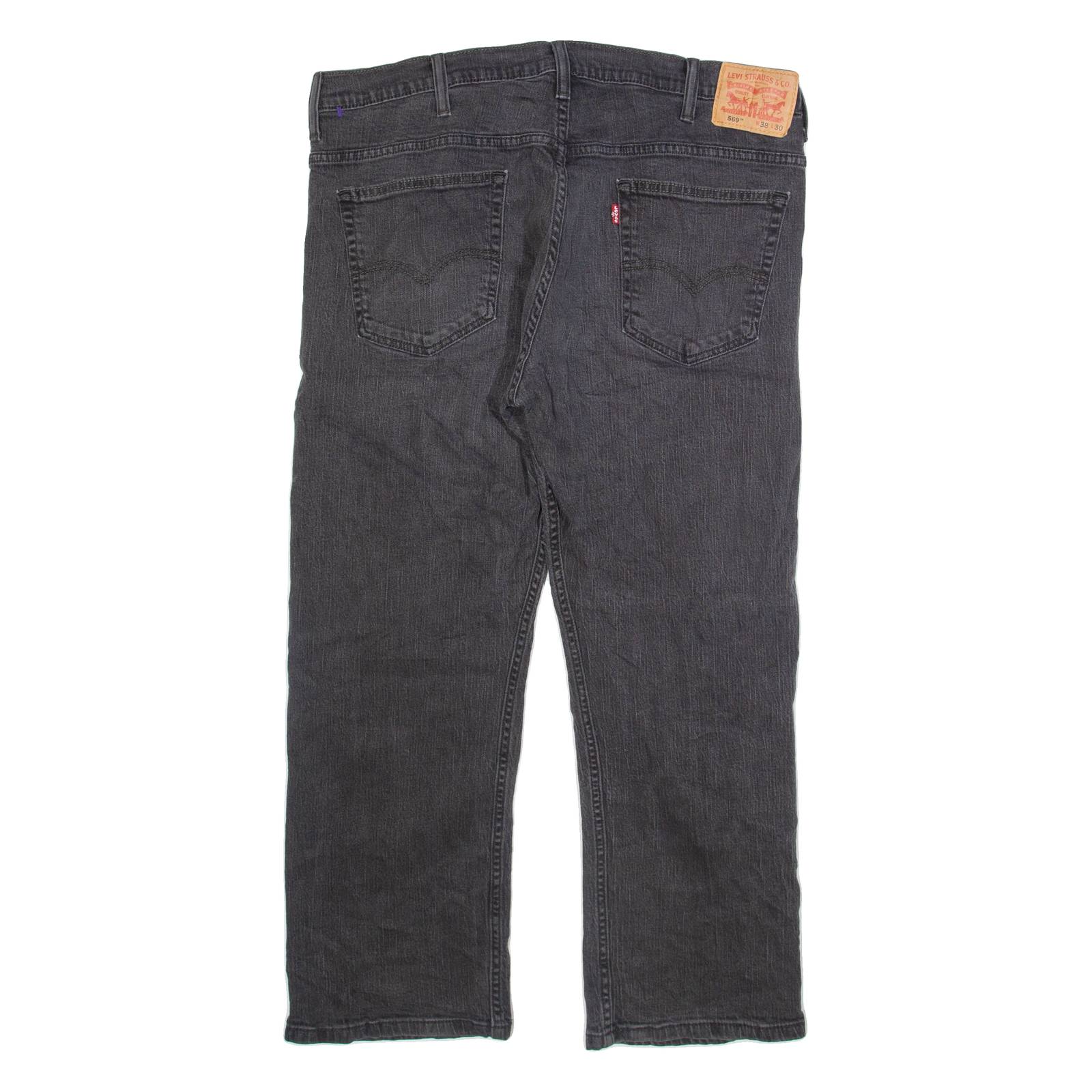 LEVI'S 569 Jeans Mens Green Loose Straight W38 L27