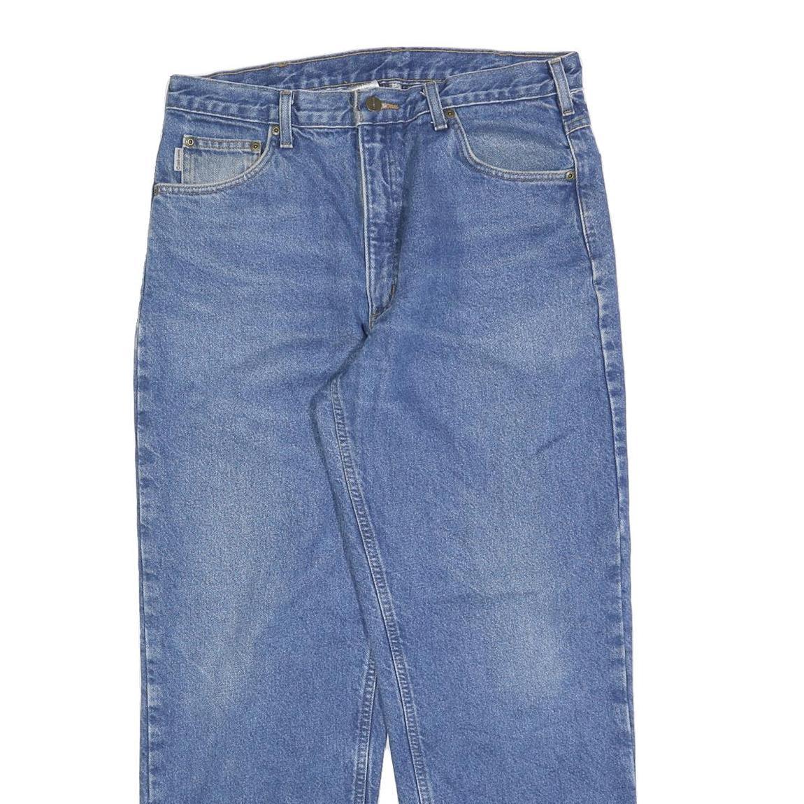 CARHARTT Mens Jeans Blue Relaxed Straight Denim Medium W36 L30 Casual Workwear