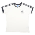 ADIDAS Mens White & Black Classic T-Shirt L Short Sleeve Crew Neck Sportswear