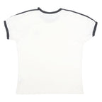 ADIDAS Mens White & Black Classic T-Shirt L Short Sleeve Crew Neck Sportswear