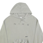 NIKE Womens Grey Hoodie M Cotton Blend Casual Pullover Sweatshirt