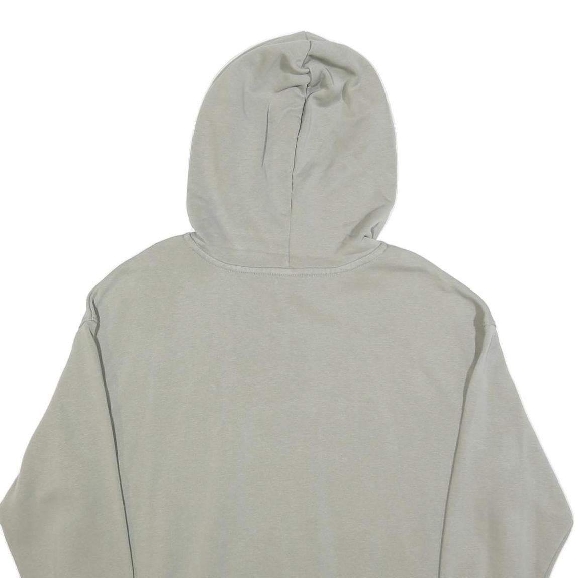 NIKE Womens Grey Hoodie M Cotton Blend Casual Pullover Sweatshirt