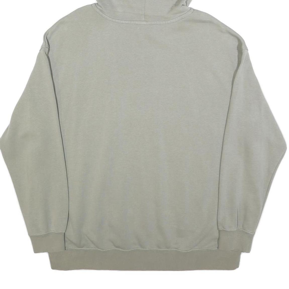 NIKE Womens Grey Hoodie M Cotton Blend Casual Pullover Sweatshirt