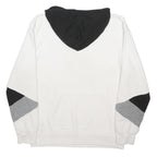 PUMA Mens White & Black Pullover Hoodie M Cotton Blend Casual