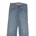 GUESS Womens Blue Regular Fit Straight Denim Medium Wash Jeans W28 L27 Classic