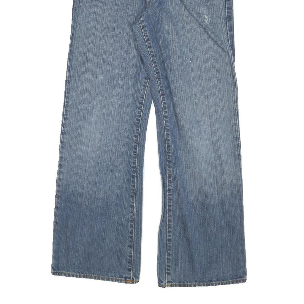 GUESS Womens Blue Regular Fit Straight Denim Medium Wash Jeans W28 L27 Classic