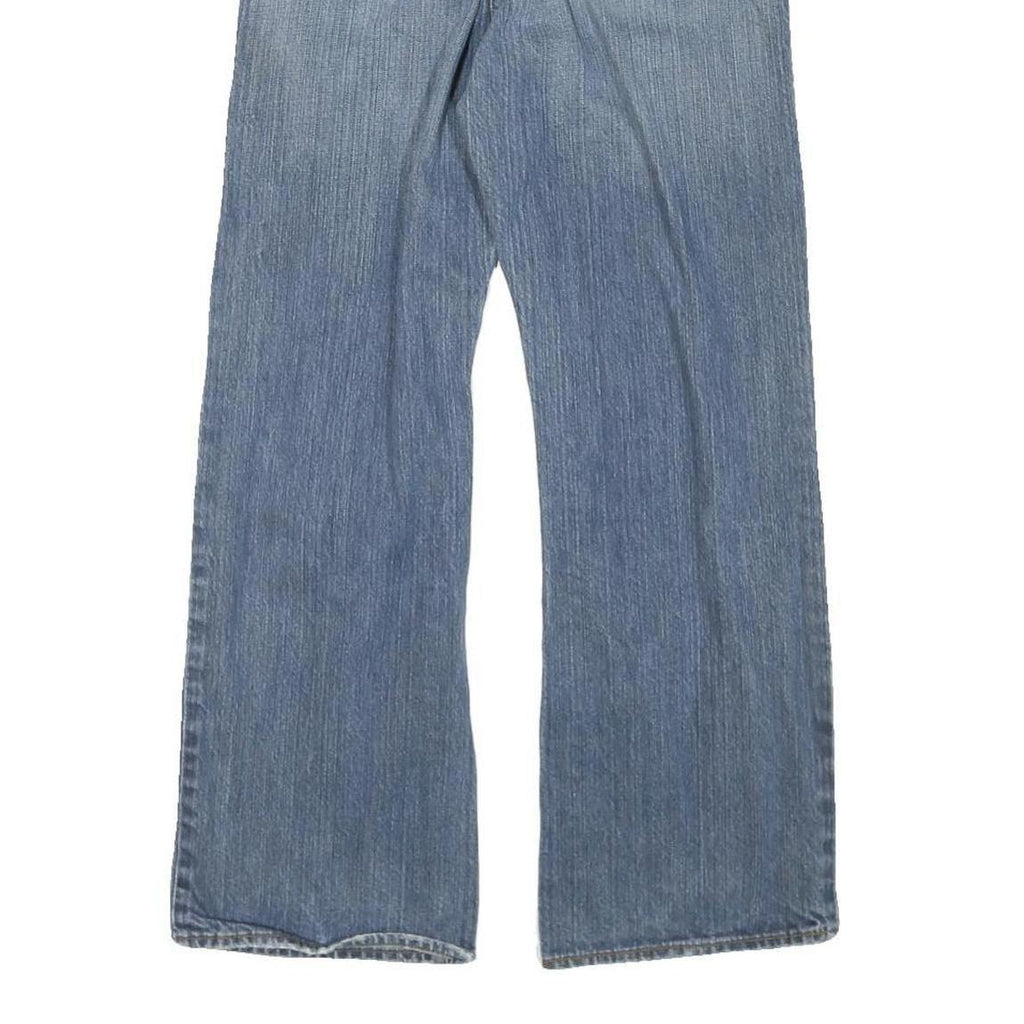 GUESS Womens Blue Regular Fit Straight Denim Medium Wash Jeans W28 L27 Classic