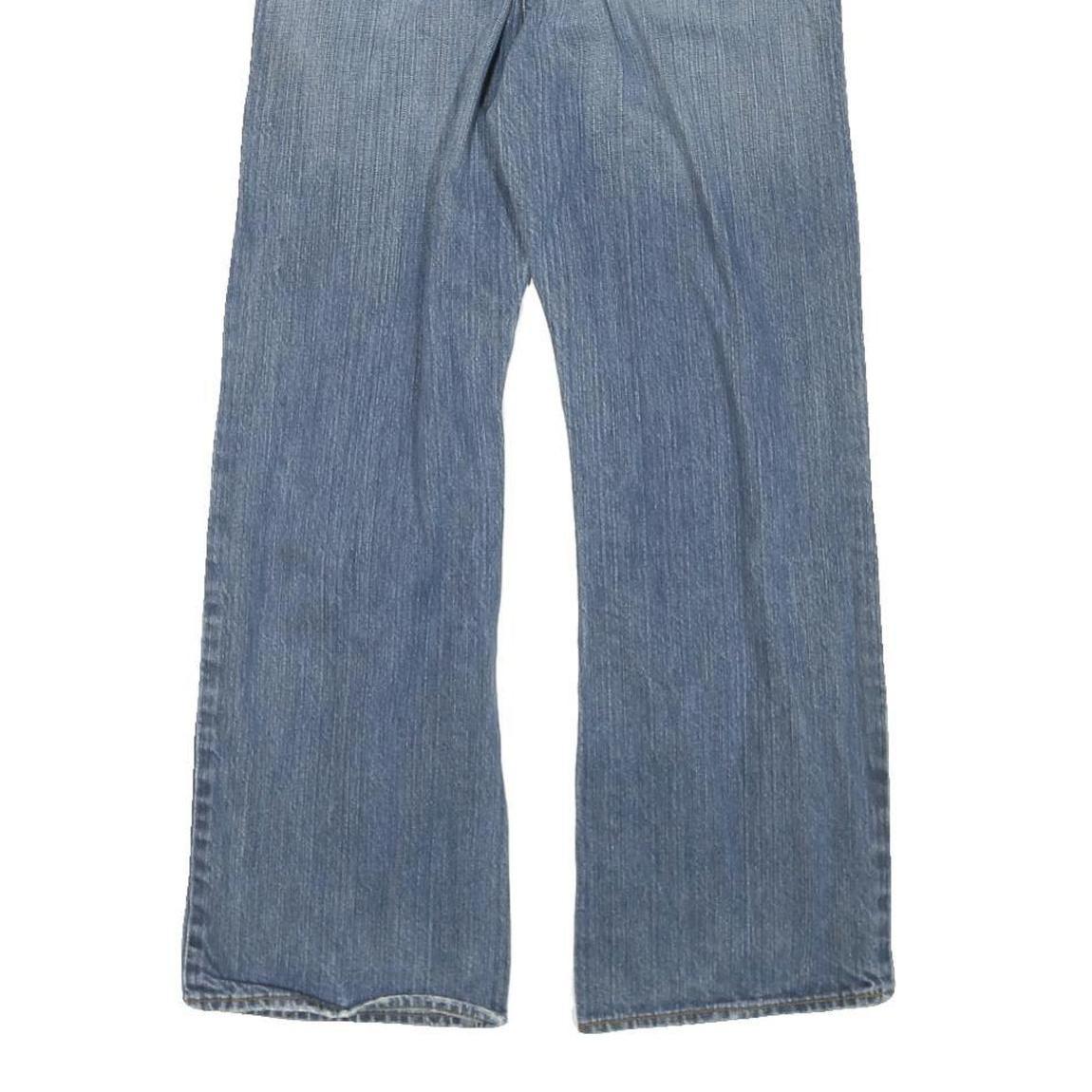 GUESS Womens Blue Regular Fit Straight Denim Medium Wash Jeans W28 L27 Classic