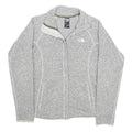 THE NORTH FACE Womens Grey Zip Jacket S Polyester Knit Lightweight